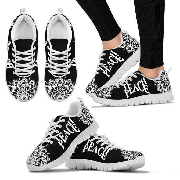 Teach Peace Mandala Sneakers - Crystallized Collective