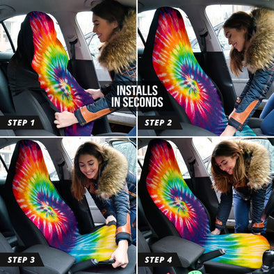 Tie Dye Car Seat Cover - Crystallized Collective