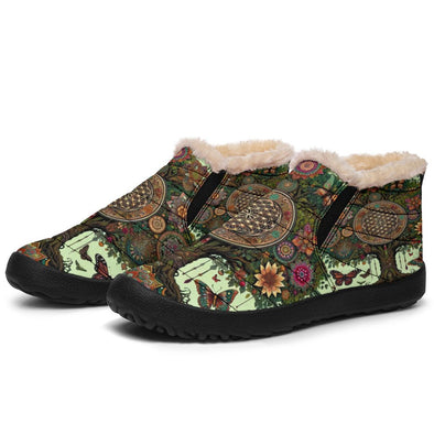 Tree of Life Wonderland Boho Winter Sneakers - Crystallized Collective