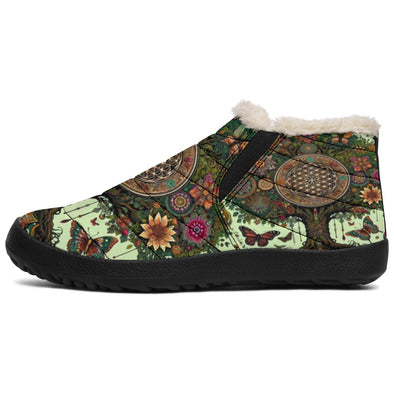 Tree of Life Wonderland Boho Winter Sneakers - Crystallized Collective