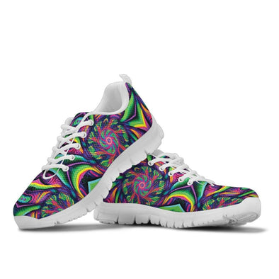 Trippy Abstract Art Sneakers - Crystallized Collective