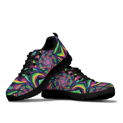 Trippy Abstract Art Sneakers - Crystallized Collective