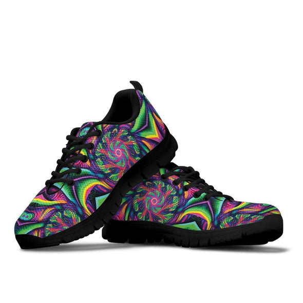 Trippy Abstract Art Sneakers - Crystallized Collective