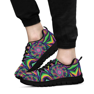 Trippy Abstract Art Sneakers - Crystallized Collective