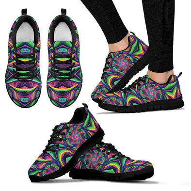 Trippy Abstract Art Sneakers - Crystallized Collective