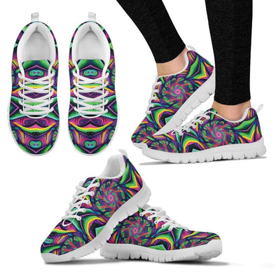 Trippy Abstract Art Sneakers - Crystallized Collective