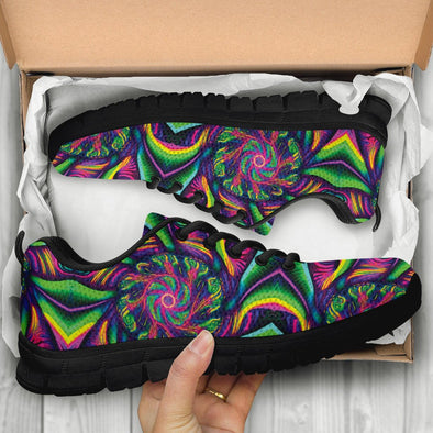 Trippy Abstract Art Sneakers - Crystallized Collective