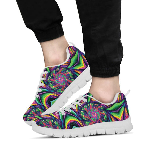 Trippy Abstract Art Sneakers - Crystallized Collective