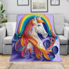 Unicorn Art Premium Blanket - Crystallized Collective