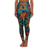 Vibrant Kaleidoscope High Waist Yoga Legging - Serene Bliss - Crystallized Collective