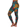 Vibrant Kaleidoscope High Waist Yoga Legging - Serene Bliss - Crystallized Collective