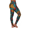 Vibrant Kaleidoscope High Waist Yoga Legging - Serene Bliss - Crystallized Collective