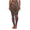 Vibrant Kaleidoscope Hummingbirds High Waist Yoga Legging - Serene Bliss - Crystallized Collective