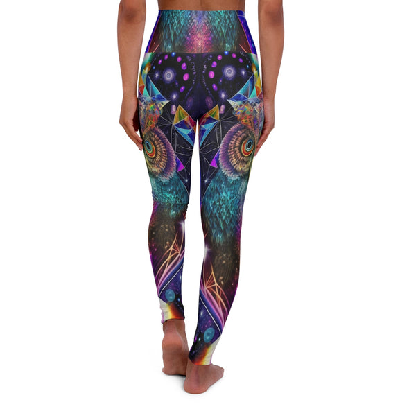 Vibrant Kaleidoscope Yoga Leggings - Empowering Serenity - Crystallized Collective