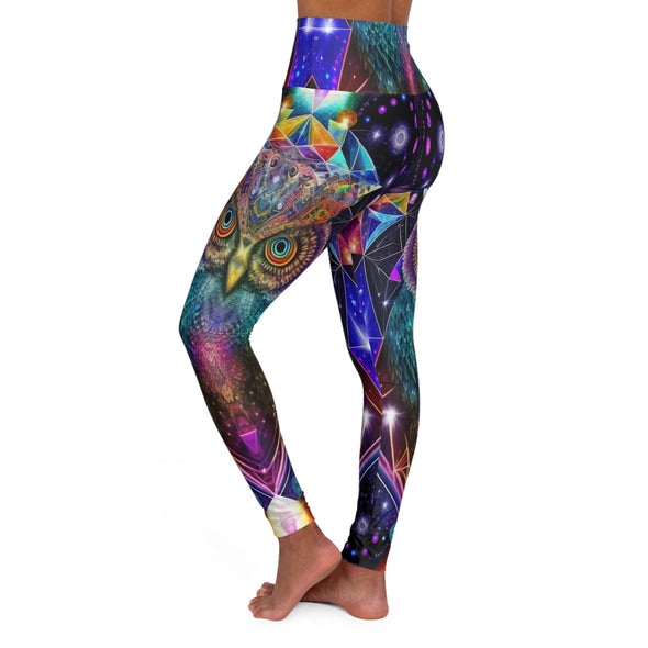 Vibrant Kaleidoscope Yoga Leggings - Empowering Serenity - Crystallized Collective