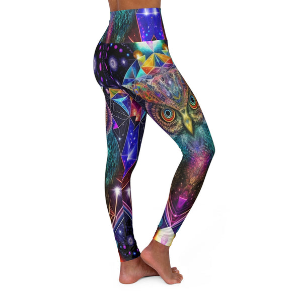 Vibrant Kaleidoscope Yoga Leggings - Empowering Serenity - Crystallized Collective