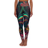 Vibrant Psychedelic Kaleidoscope High Waist Yoga Legging - Crystallized Collective