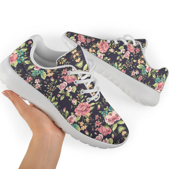 Vintage Floral Sport Sneakers - Crystallized Collective