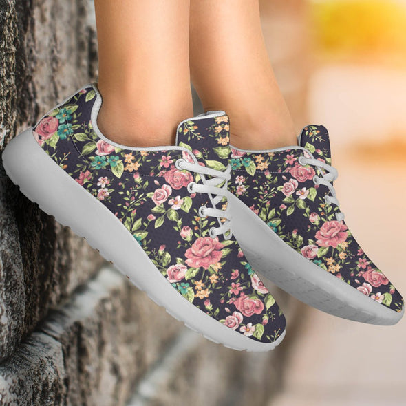 Vintage Floral Sport Sneakers - Crystallized Collective