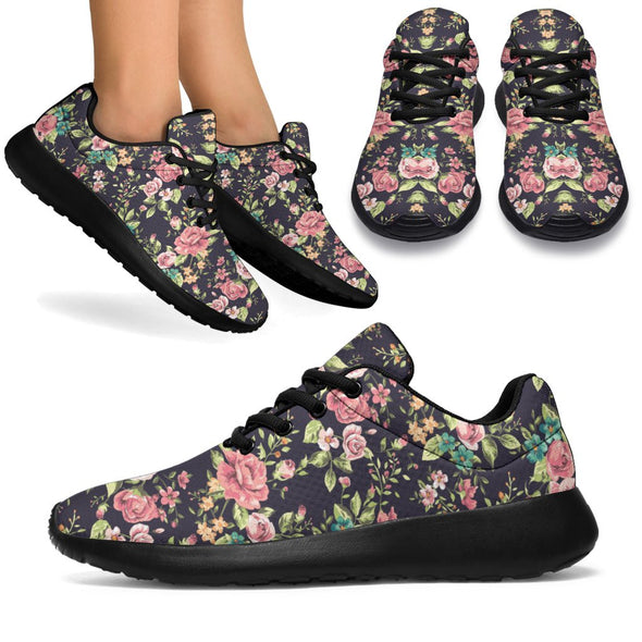 Vintage Floral Sport Sneakers - Crystallized Collective