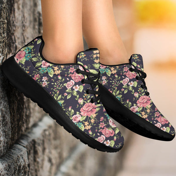 Vintage Floral Sport Sneakers - Crystallized Collective