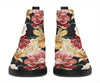 Vintage Flowers Cottagecore Ankle Boots - Crystallized Collective