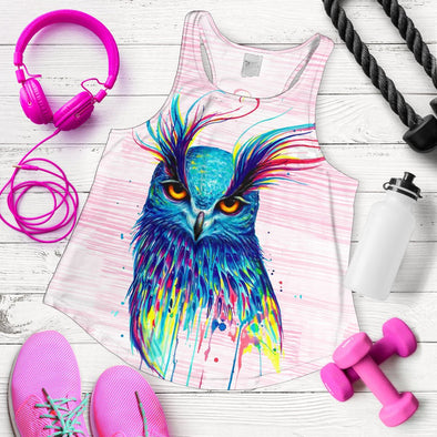 Watercolor Bird Tank Top - Crystallized Collective