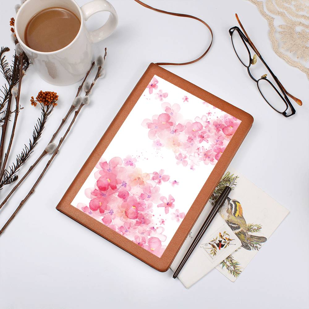 Watercolor Cherry Blossom Graphic Journal - Crystallized Collective