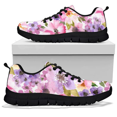 Watercolor flowers Sneakers - Crystallized Collective