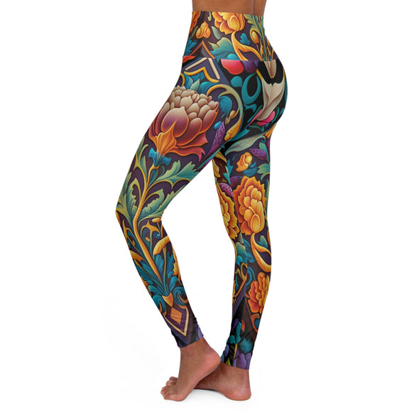 Wonderland Flowers High Waist Yoga Legging - Crystallized Collective