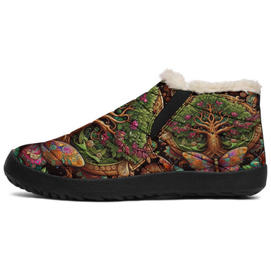 Wonderland Tree of Life Winter Sneakers - Crystallized Collective