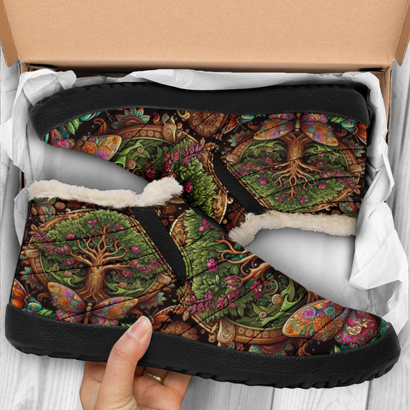 Wonderland Tree of Life Winter Sneakers - Crystallized Collective