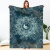 Yin and Yang Mandala Premium Blanket - Crystallized Collective