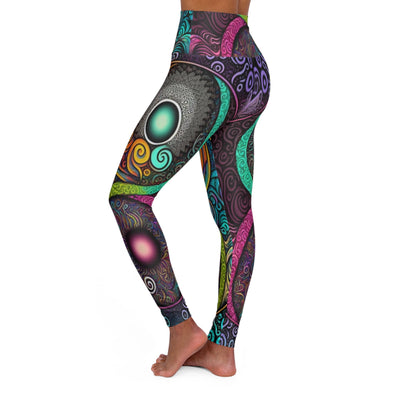 Zen Vibe High Waist Yoga Legging: Yin Yang Bliss - Crystallized Collective