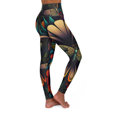 ZenFlex Dragonfly High Waist Yoga Legging: Serene and Sculpting - Crystallized Collective