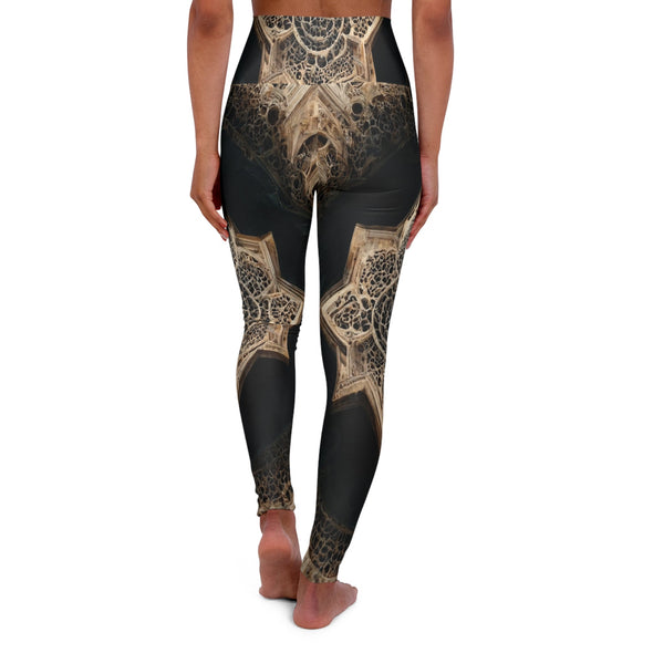 ZenFlex High Waist Yoga Legging: Serene Ornate Alhambra - Crystallized Collective