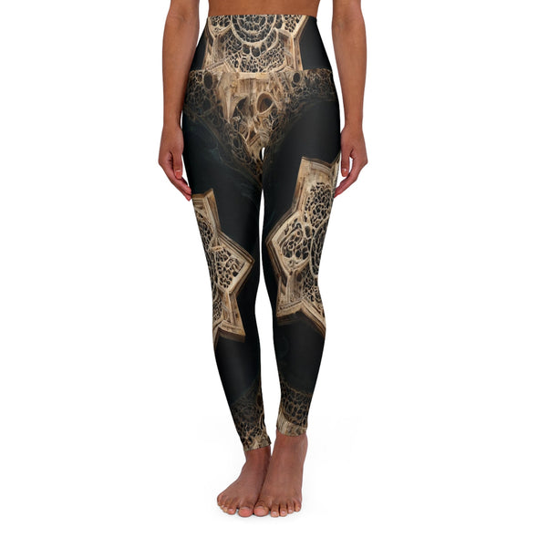 ZenFlex High Waist Yoga Legging: Serene Ornate Alhambra - Crystallized Collective